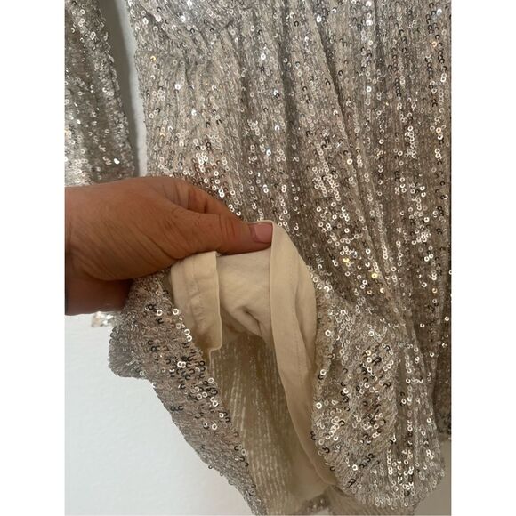 MAJE Sequined tulle playsuit FR 38 NEW NWT - Picture 7 of 11